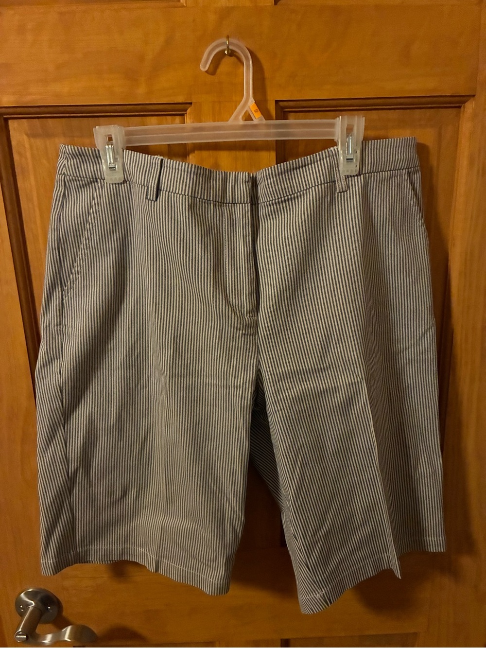 Chadwick Blue & White Pinstripe Bermuda Shorts